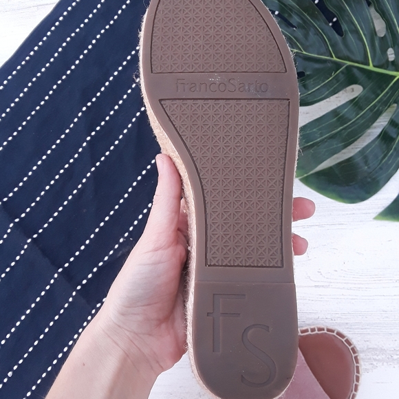Franco Sarto| Pellia Espadrille Wedge Sandal Pink - Picture 6 of 6